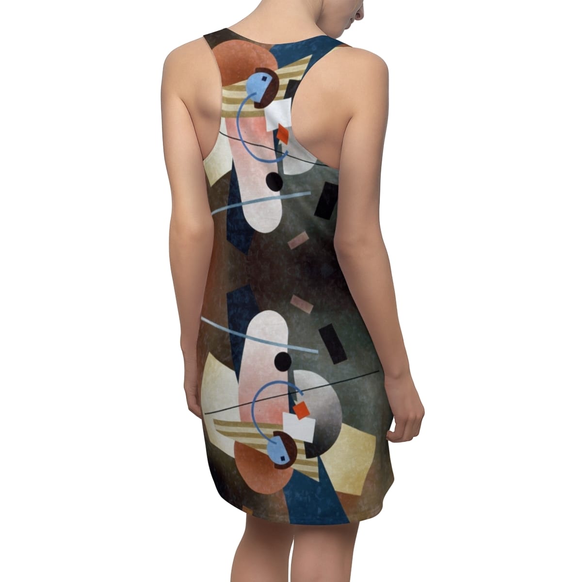 Womens Cut Sew Art Racerback Dress, Artist Paul Kelpe, Artwork 